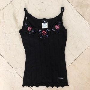 Authentic Dolce & Gabbana Knit sequined Tank Top S